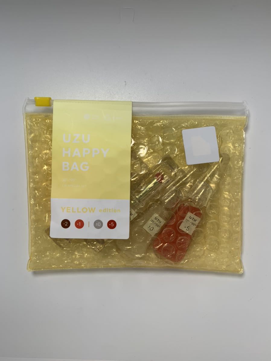 UZU BY FLOWFUSHI ウズバイフローフシHAPPY BAG ハッピーバッグYELLOWeditionアソートセット新品未使用品38°C/99°FUZUリップシリーズ4点拍卖