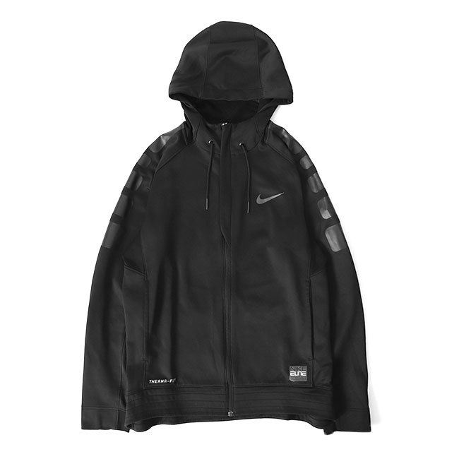 古着 NIKE ナイキ フリースライニング ジップアップ パーカー 684173-010 M 黒 ジャージ メンズ拍卖