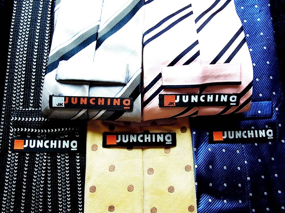 ■即決セール■J0877■ 5本セット全て 【JUNCHINO】ジュンキーノ(コシノ ジュンコ)のネクタイ拍卖