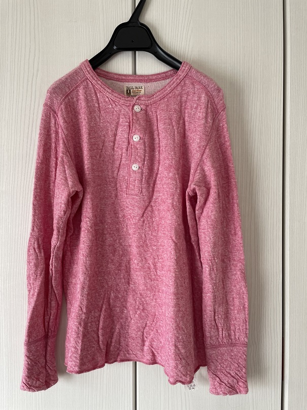 ザ・リアルマッコイズ 長袖ロンT 霜降りピンク The REAL McCOY'S BALL PARK 【美品】拍卖