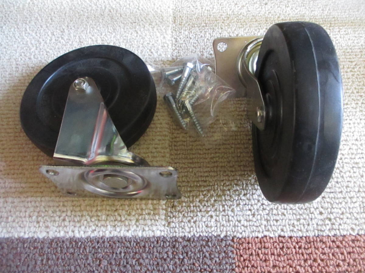 ハンマーキャスター125ミリ 新品 自在(ストップ機構なし)2ケで¥3000 送料¥600拍卖