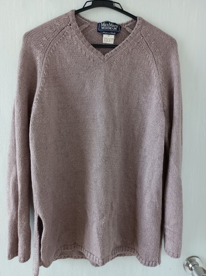 マックスマーラー 古着 レデイース ラグランニットセーター拍卖