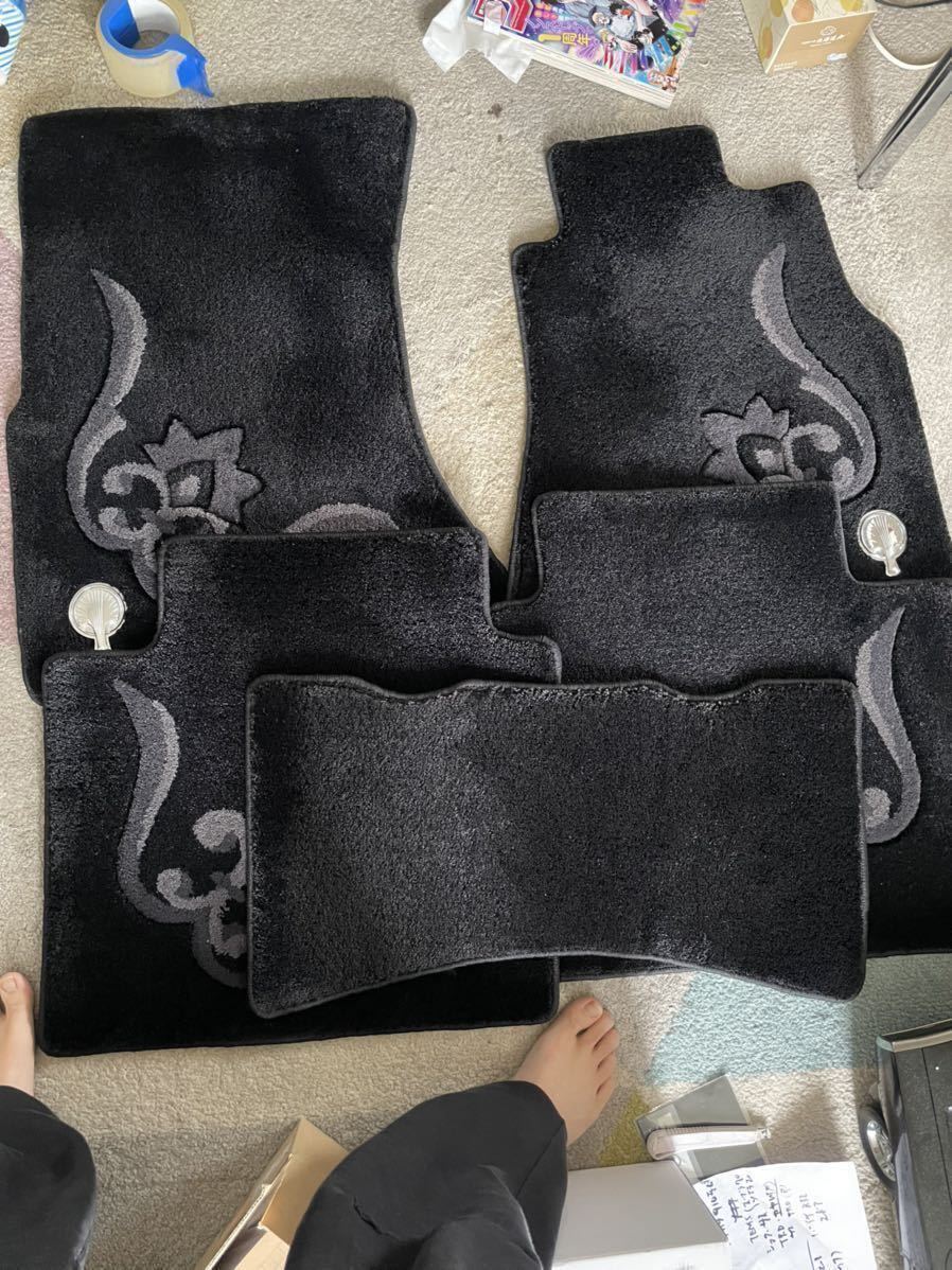 【新品未使用】F50系シーマ 純正オプション フロアマット 運転席 前後 5枚 ブラック HF50 GF50 GNF50 300G 450XV XL VIP アカンサス拍卖