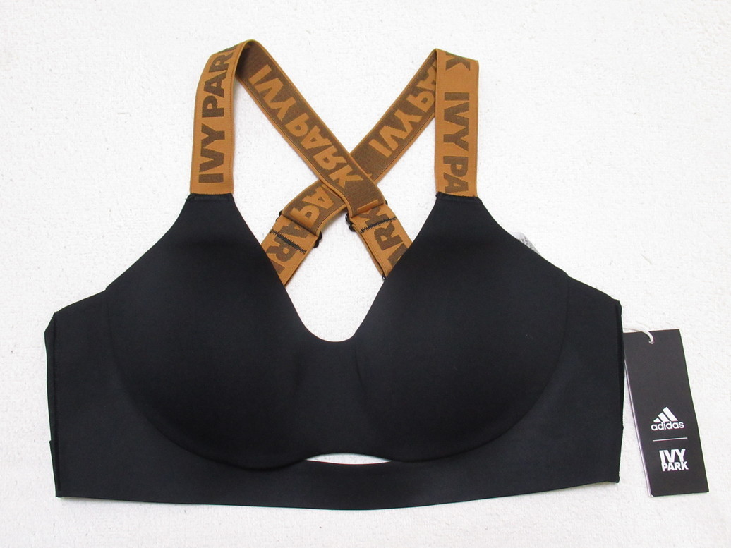adidas IVY PARK スポブラ ブラジャー 黒 金 OT アディダス IVYPARK CUT OUT BRA アイビーパーク ブラ ビヨンセ ブラック GP4730拍卖