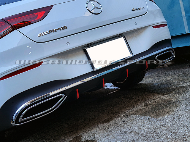 メルセデスベンツCLAシューティングブレーク W118 A180/A200/A250/A35/45 AMG リアバンパーカナードカスタムシート 外装パーツ拍卖