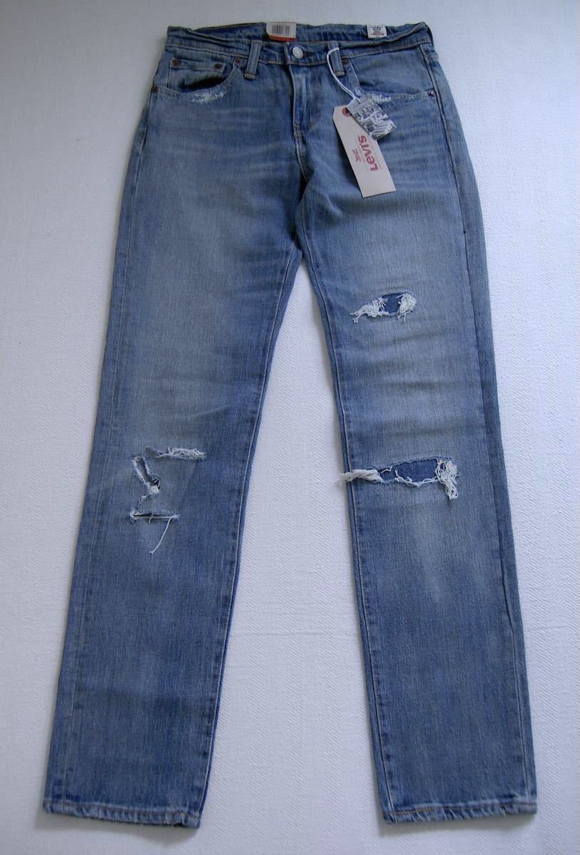 Levi's 511 スリム 045112015 W30 クラッシュ&リペア Levi's フィットしながらも窮屈さを感じさせない絶妙なシルエットで仕上げております拍卖