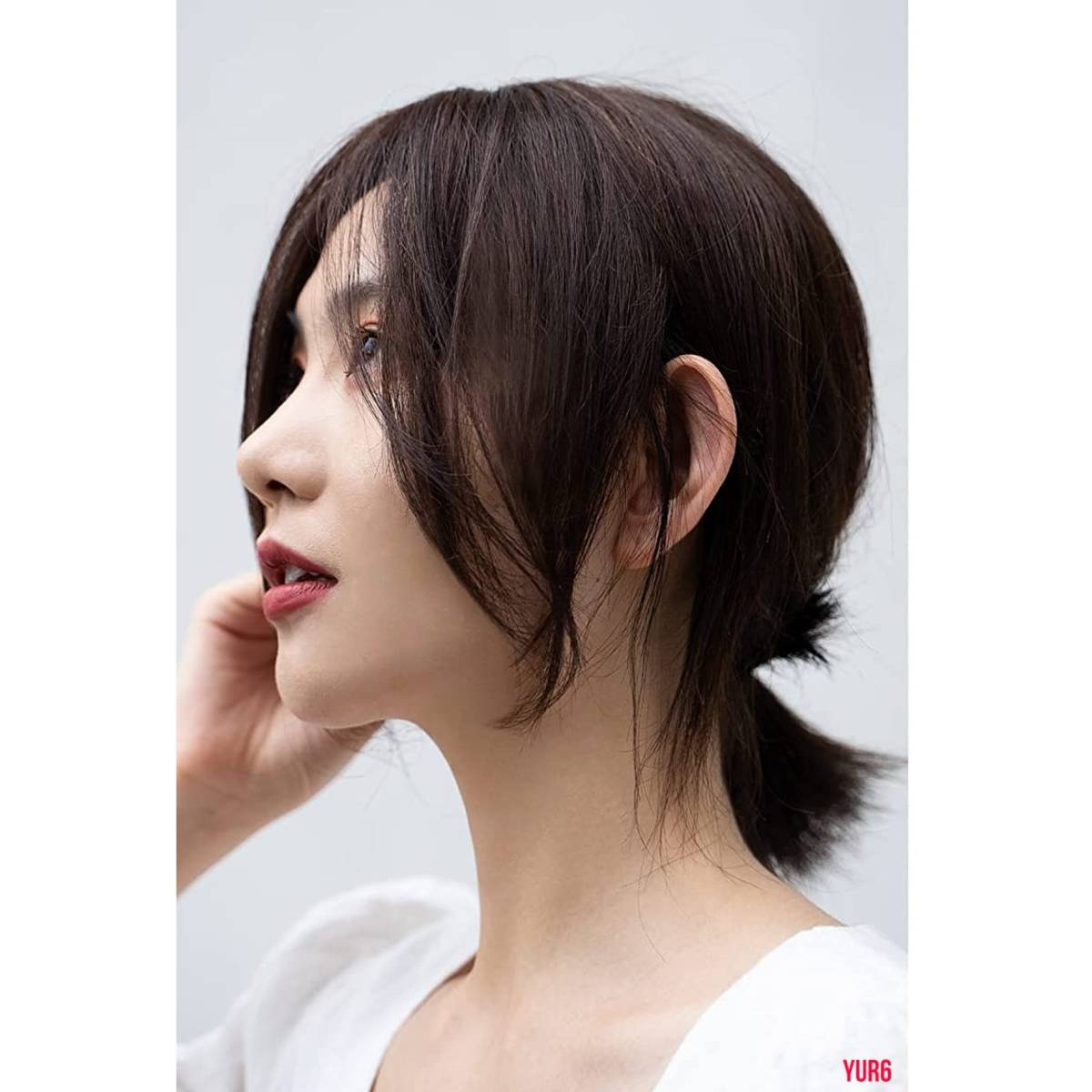 ダークブラウン 部分ウィッグ レディース 人毛100% ナチュラル 薄毛 白髪隠し 円形脱毛症 抜け毛 ヘアピース 前髪ぱっつん 普段使い拍卖
