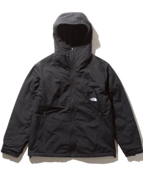 美品 黒 THE NORTH FACE ノース フェイス ジャケット COMPACT NOMAD JACKET ナイロンジャケット 中綿 撥水 防風拍卖
