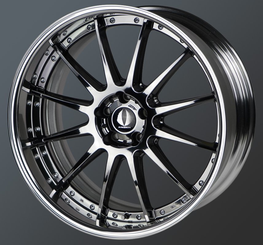 【M's】 AIMGAIN GTF ホイール 4本セット SBC 21インチ 10.5J 5穴 オーダーインセット エイムゲイン アルミホイール 2piece拍卖