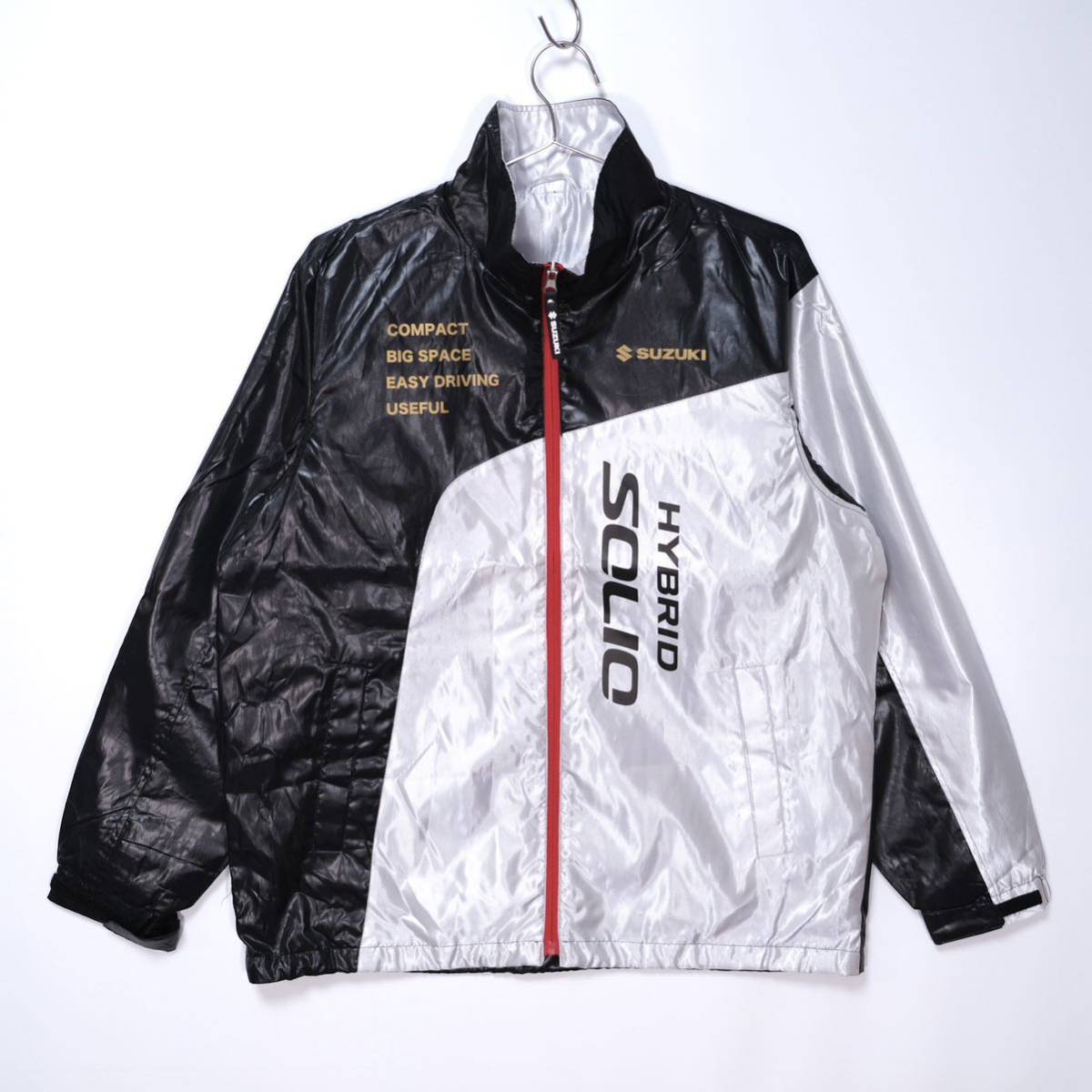【送料無料】SUZUKI(スズキ)/SOLIO HYBRID/ソリオ ハイブリッド/ジャケット/ジャンパー/シルバー/ブラック/Lサイズ拍卖