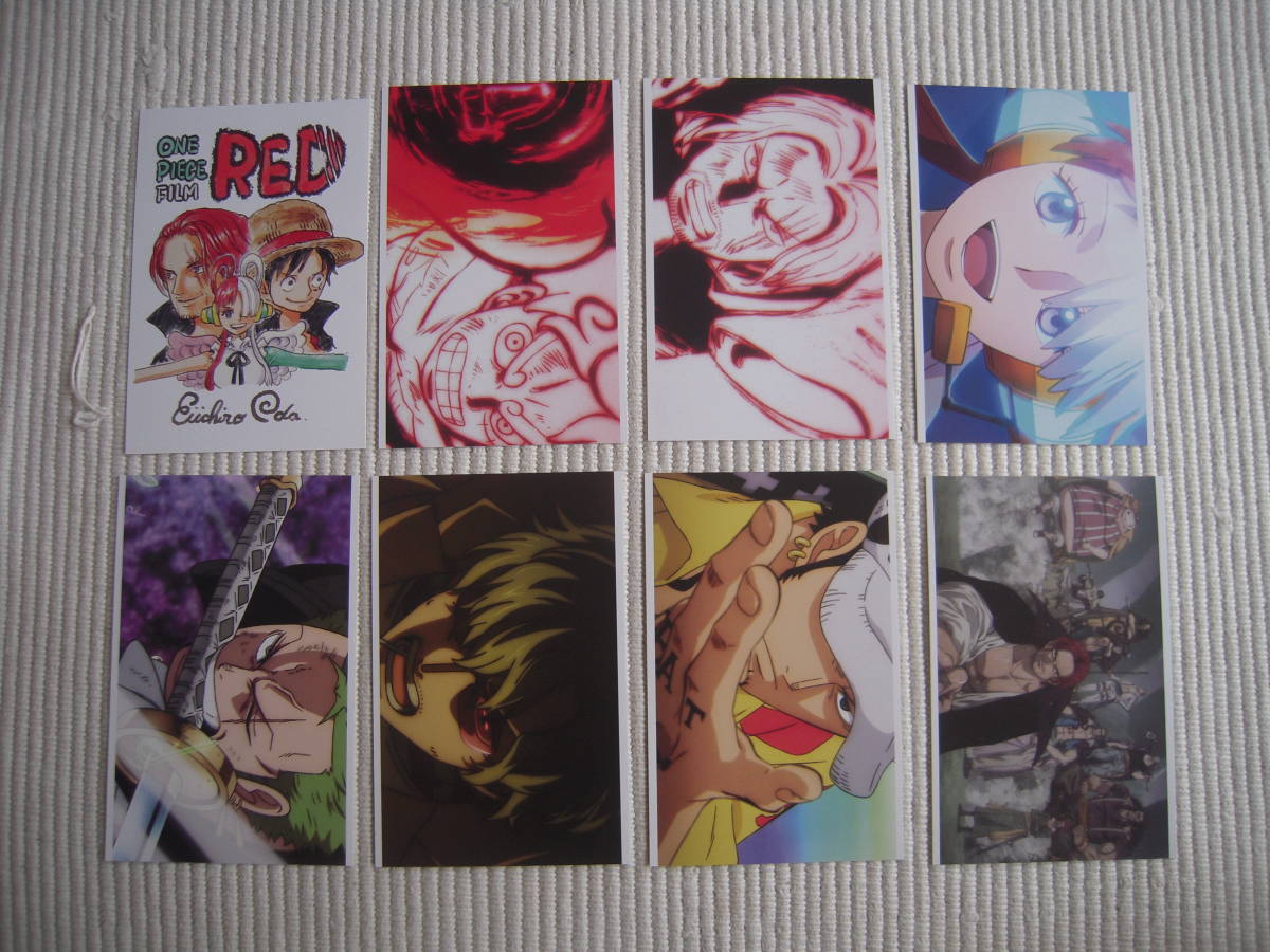 ☆映画 ONE PIECE FILM RED 入場者特典 第6弾 特製ポストカード 全8種セット 未使用新品☆拍卖