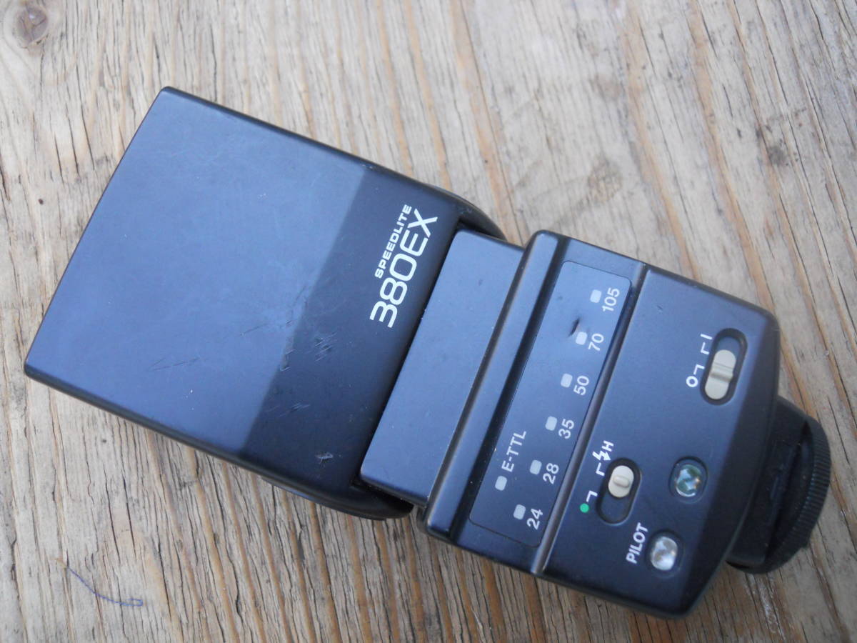 M9074 CANON SPEEDLITE 380EX ストロボ 動作未チェック ジャンク扱い レターパックプラス発送 (0411)拍卖