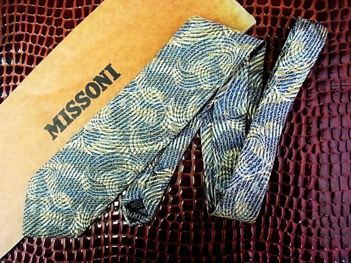 ■E2847N●良品●ミッソーニ【色の魔術師☆MISSONI】ネクタイ拍卖