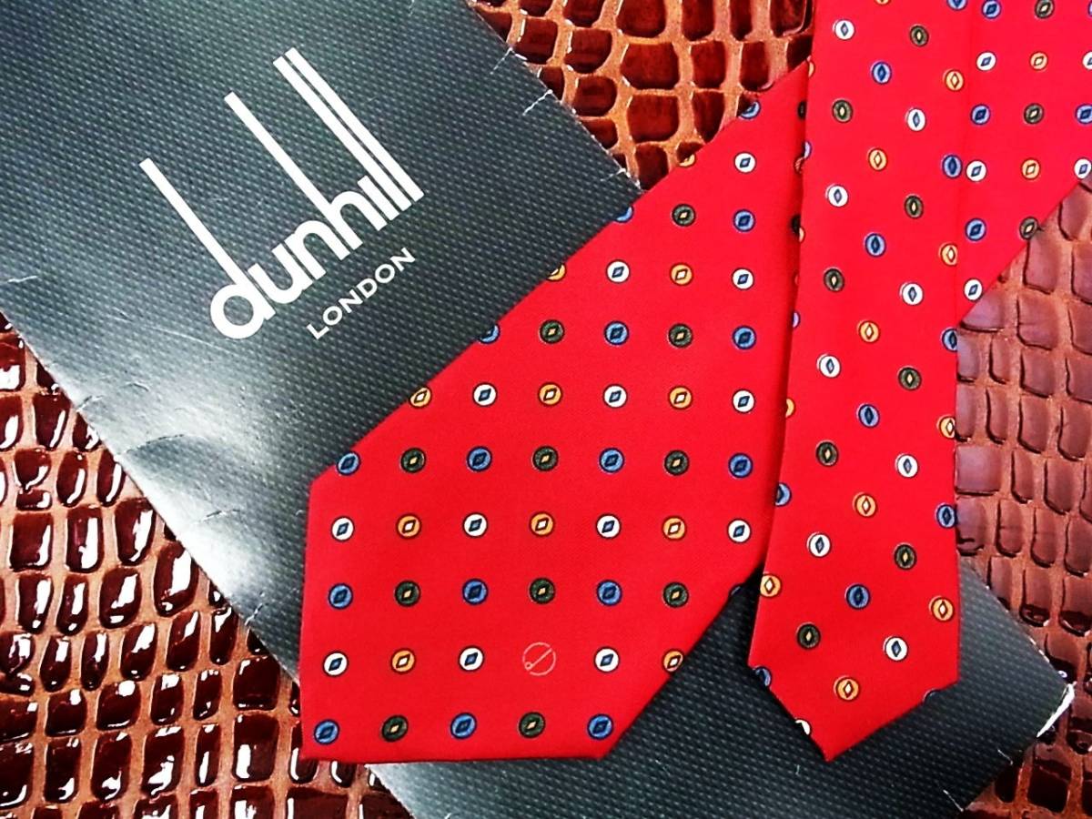 ■E2646N●良品●【dunhill】ダンヒル【ロゴ入】ネクタイ拍卖