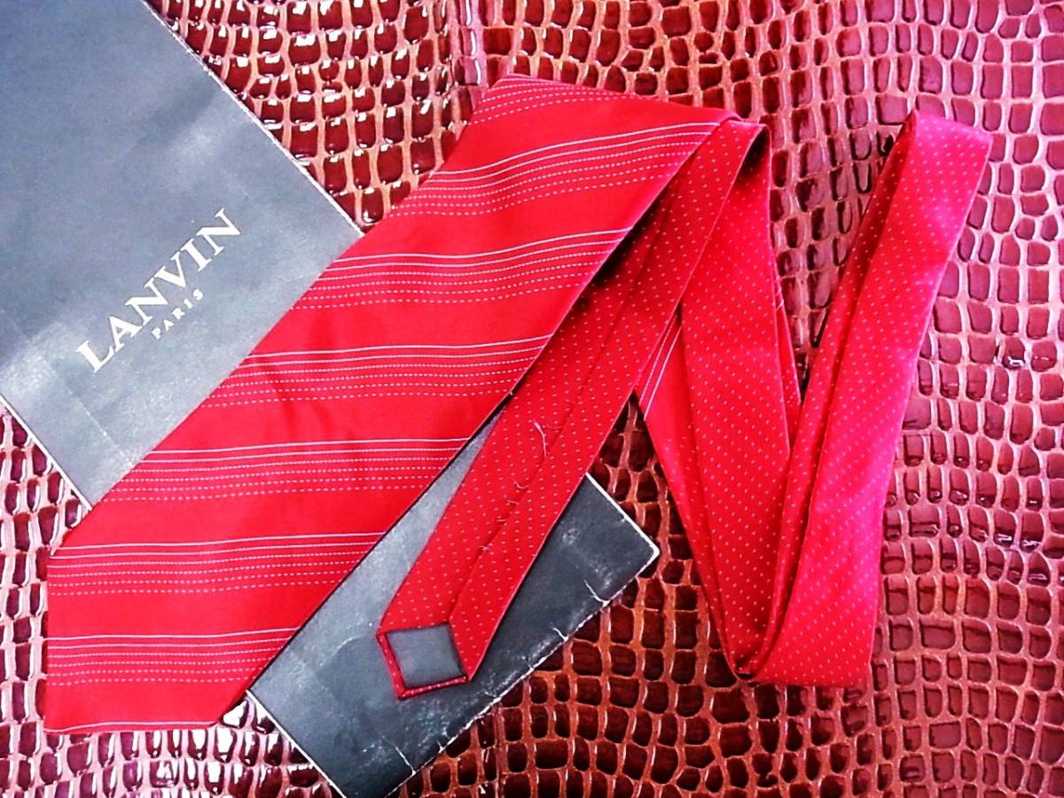 ■E3149N●良品●ランバン【LANVIN】ネクタイ拍卖