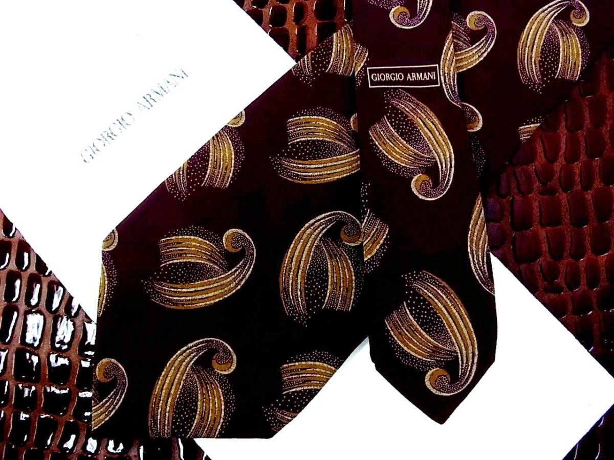 ■E2662N●良品●ジョルジオ アルマーニのネクタイ拍卖