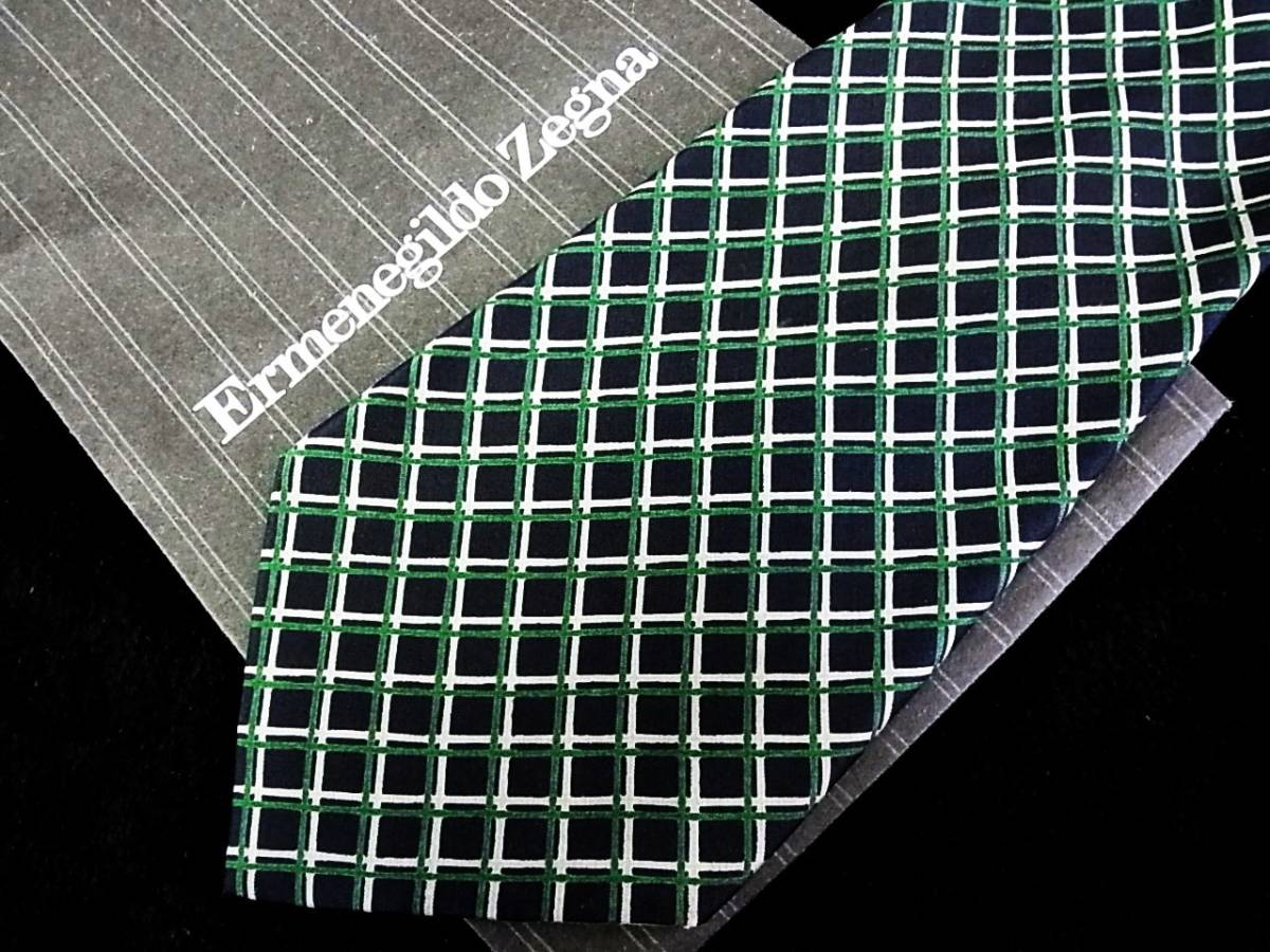 ■E3190N●良品●【Zegna】ゼニアのネクタイ拍卖