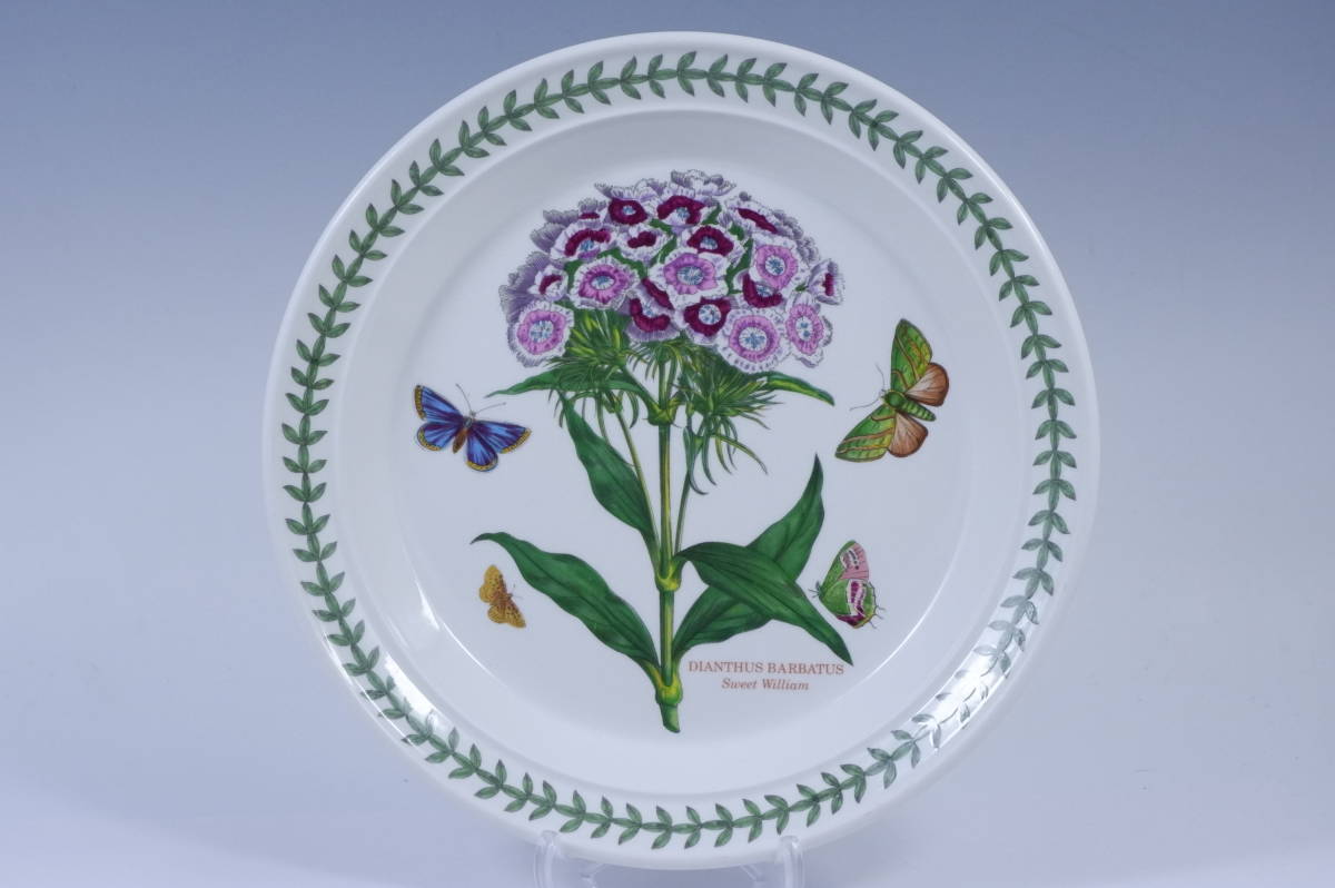 ポートメリオン ボタニックガーデン ナデシコ プレート21.5cm Sweet William PORTMEIRION拍卖