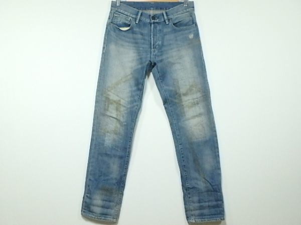 DENIM&SUPPLY ラルフローレン 希少! ダメージ/ペイント デニム ジーンズ拍卖