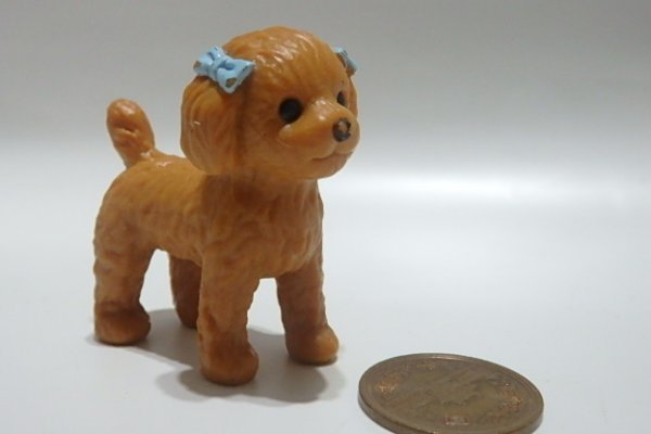 ☆0154☆リカちゃん ペット 動物 犬 水色リボン☆ミニチュア フィギュア ドールハウス拍卖