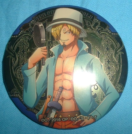 ワンピース 金の輩缶バッジ セブンイレブンFILM GOLD サンジ拍卖