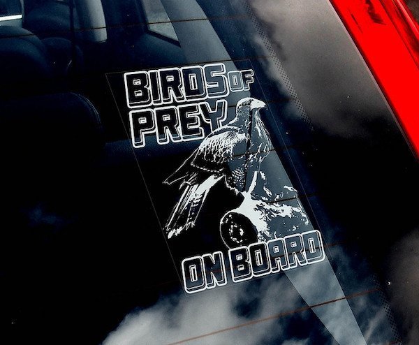 海外限定 新品 猛禽類が乗ってます C306 150x100mm ステッカー拍卖