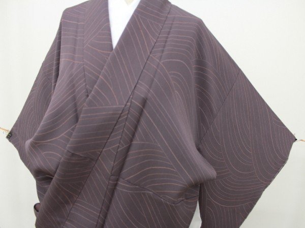 小紋袷 超モダン 未着用仕立て上がり品 t 楽布特選P667拍卖