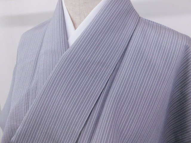 〔楽布特選〕P20490 西陣お召し縮緬単衣 オークション t拍卖