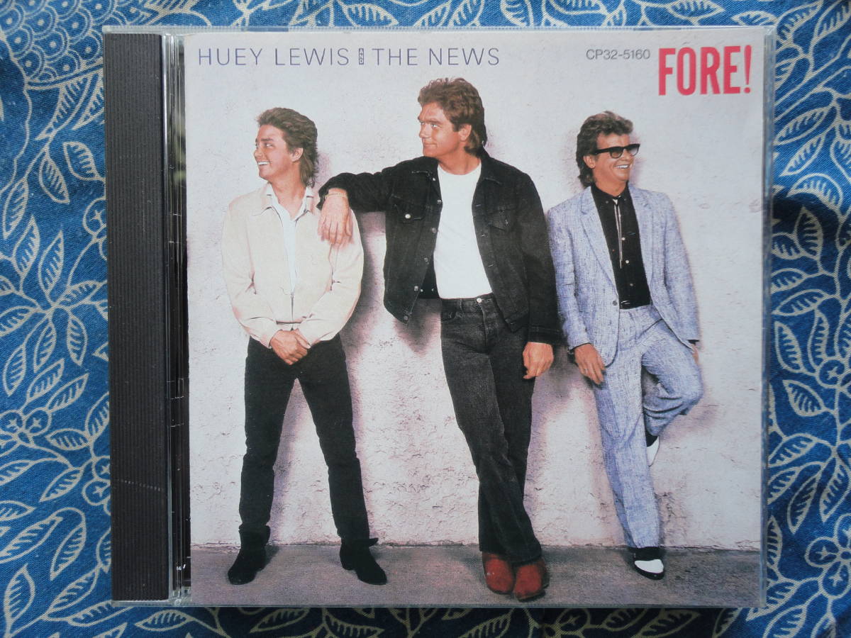 ◇ヒューイ・ルイス&ザ・ニュース/ Fore! ※盤面きれいです。 ☆86年発表4th♪アルバム全米チャート1位&5枚の全米トップ10シングル拍卖