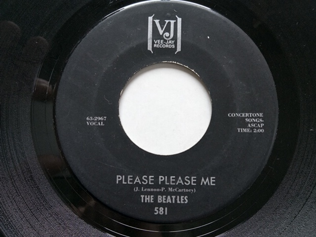 ★US45★ビートルズ「プリーズ・プリーズ・ミー」「フロム・ミー・トゥ・ユー」 3位と41位両面ヒット! VEE-JAY!拍卖