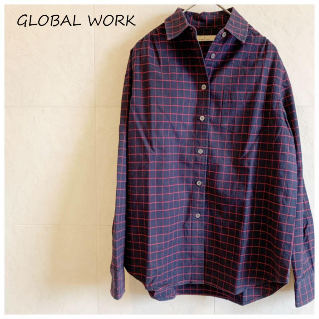 GLOBAL WORK チェックシャツ gw22拍卖