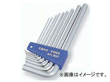 トネ/TONE ロング六角棒L形レンチセット 9点 品番:APL900拍卖