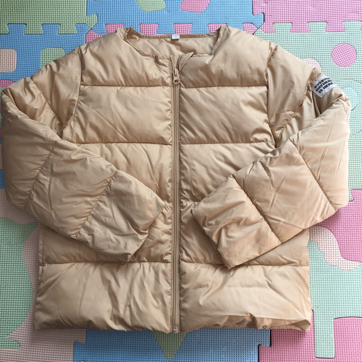 【新品即決】シンプルで可愛い女の子用ダウンコート140cm ジャンパー ダウンジャケット拍卖