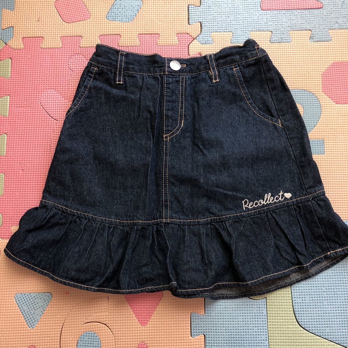 Mc sisterエムシーシスターの女の子用デニムスカート 140cmフリルスカート拍卖