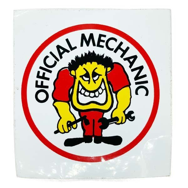 オフィシャルメカニック デカール OFFICIAL MECHANIC Decal カフェレーサー バイカー シール ステッカー Caferacer Biker拍卖