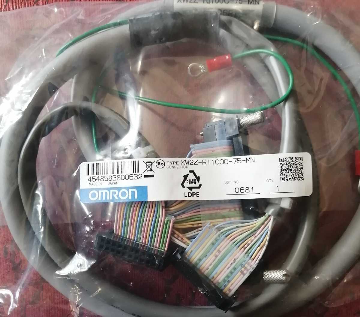 omron 三菱電機製 PLC接続ケーブル XW2Z-RI100C-75-MN プログラマブルコントローラ I/Oユニットをワンタッチで配線拍卖