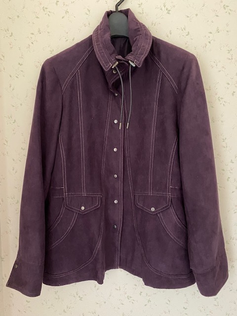 ●上質☆RENA ULT.*ハーフコート ステッチ●11 パープル系拍卖