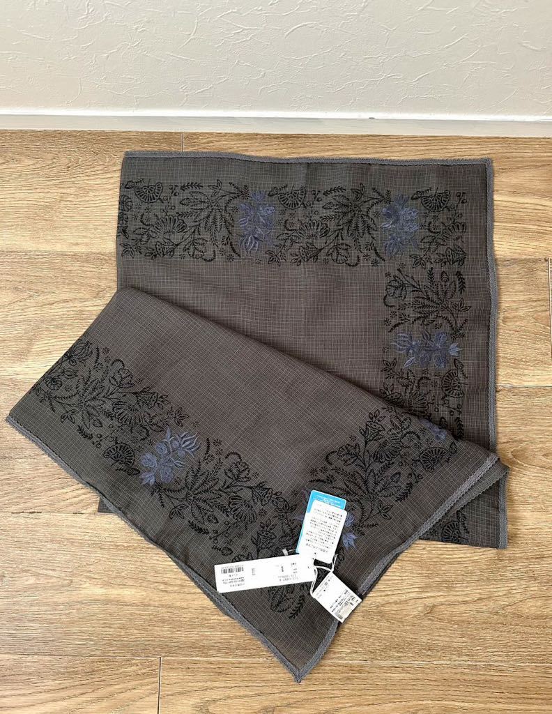 新品HOUSE OF LOTUS 刺しゅう コットン シルク ストール 桐島かれん ハウスオブロータス拍卖