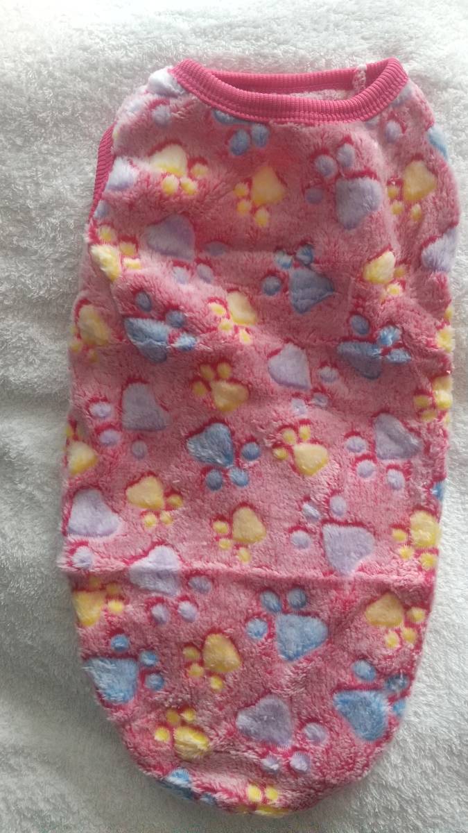 L★⑤フリース★肉球柄★ローズ拍卖