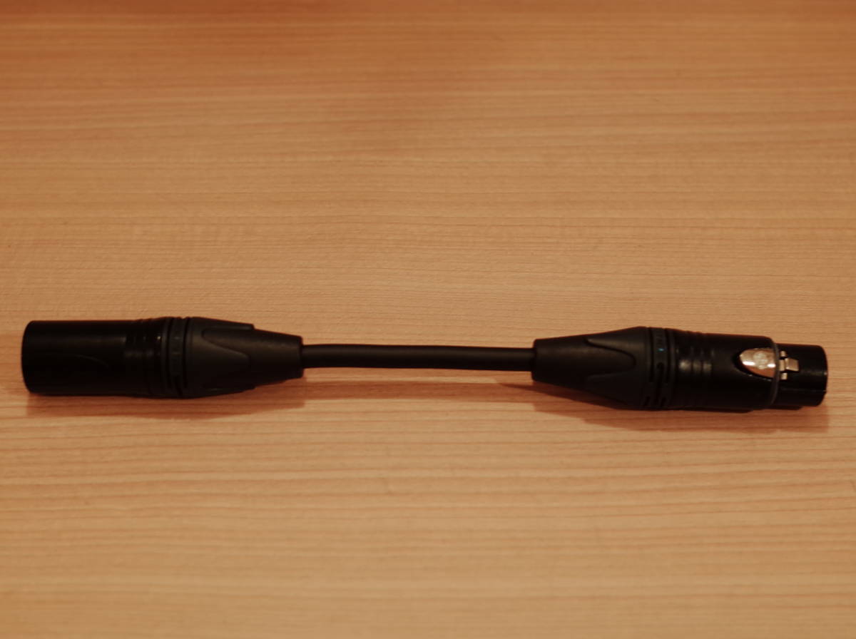 ★ 即決 XLR 逆相ケーブル CANARE L-4E6S NEUTRIK NC3MXX-B NC3FXX-B カナレ 14cm ★拍卖