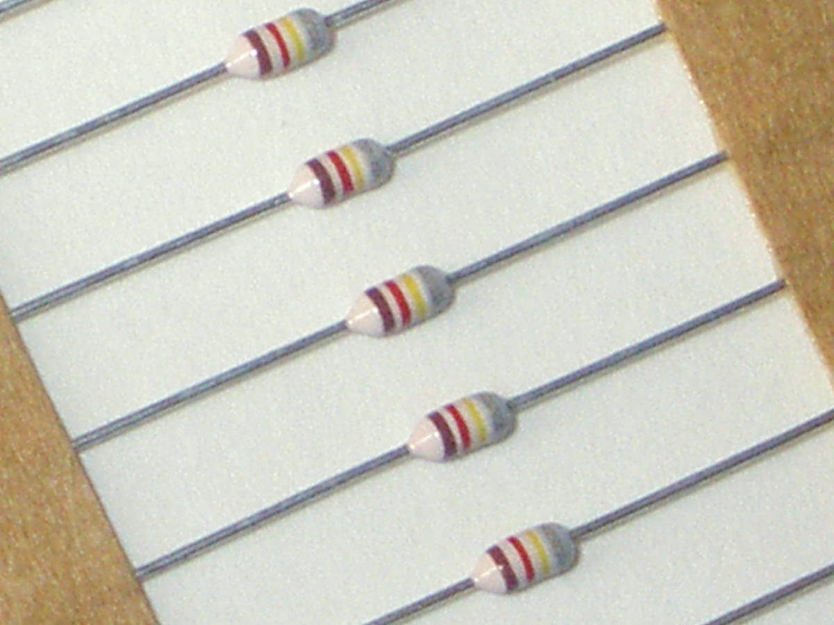 カーボン抵抗 1/6w 120kΩ (1セット30本)拍卖
