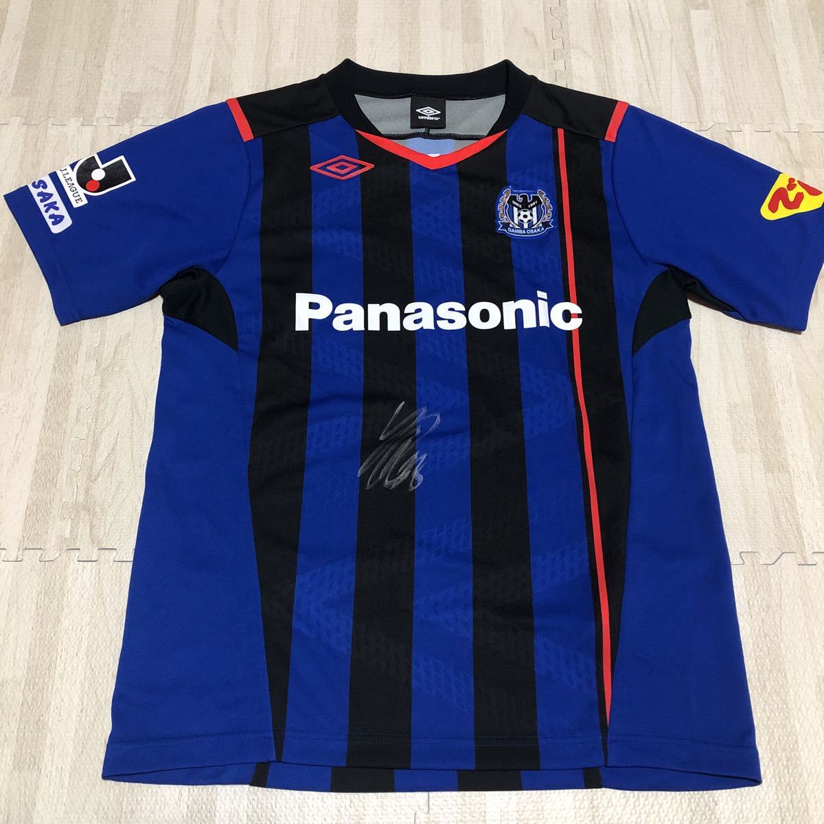 正規品 2014 ガンバ大阪 ユニフォーム アンブロ 3冠 子供用 ジュニア 160拍卖