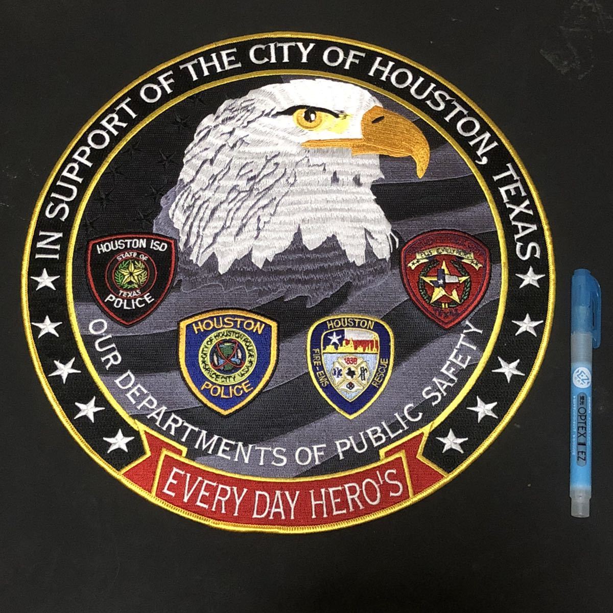 テキサス・ヒューストン エブリデイ ヒーローズ ワッペン 特大サイズ拍卖