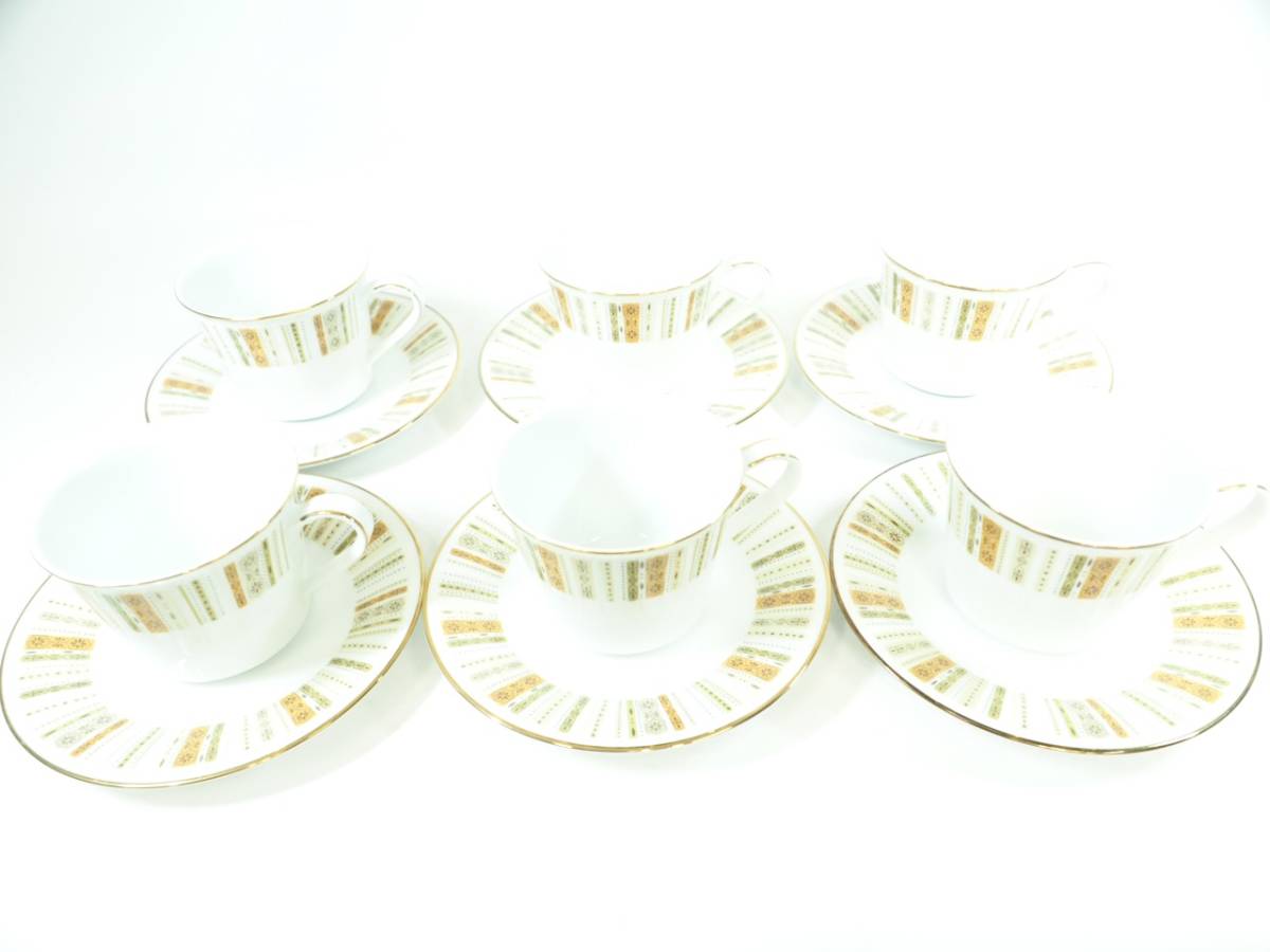 プレミアムノリタケ Noritake製カップ&ソーサー(6客)シンプルな美しさとデザイン性が特徴拍卖