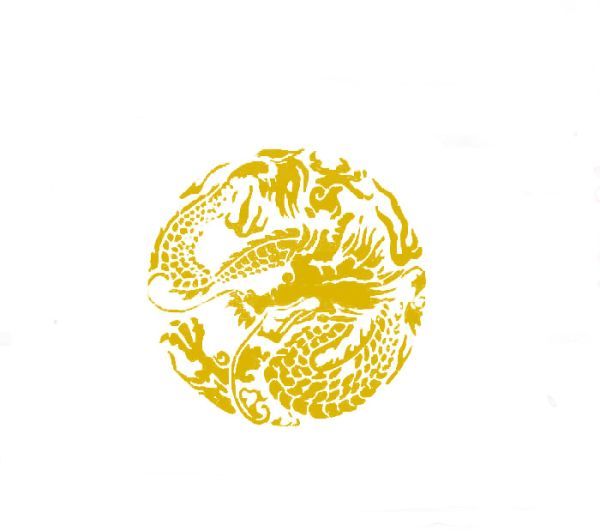 シール 車 カーステッカー 龍 ドラゴン シルバー 金 円 55*55cm デカール バイク ウォールステッカー拍卖