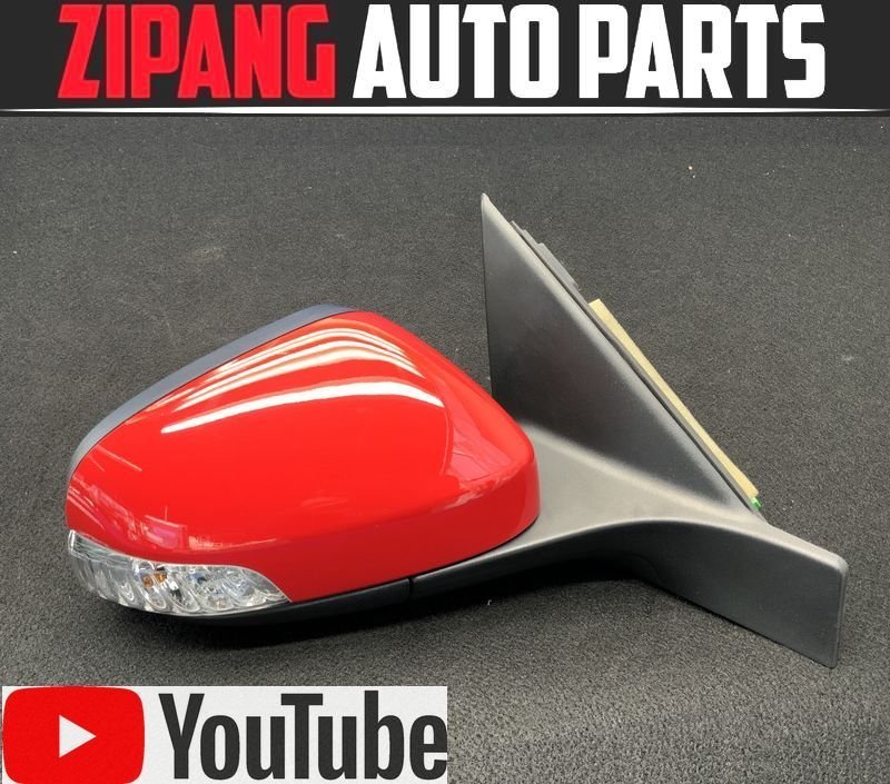 VL046 BB V70 2.5T LE 右 ドアミラー 電格式/ウインカー/ウェルカムランプ付 ◆612 パッションレッド 【動画有り】○ ★即決★拍卖