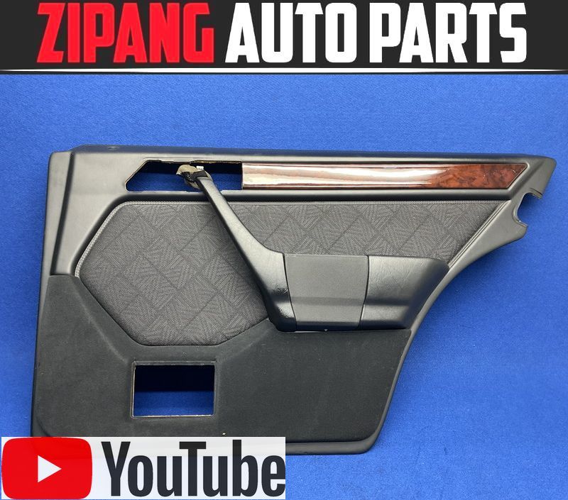 MB208 W124 E320T 後期 右リア ドア トリム/内張り ◆合皮/ブラック ▲灰皿欠 【動画有り】○拍卖