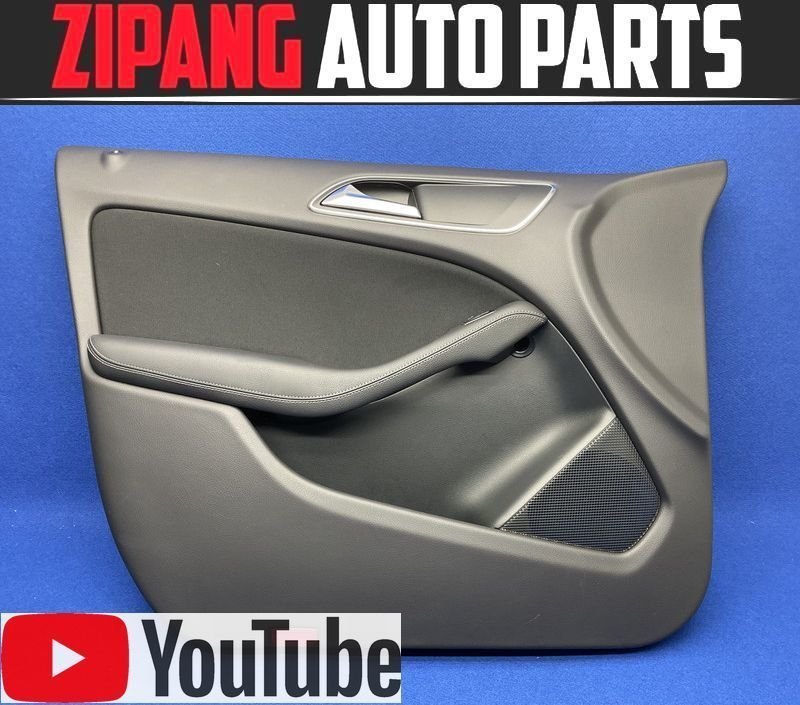 MB191 W246 B180 左フロント ドア トリム/内張り ◆合皮/ブラック 【動画有り】◎ ★即決★拍卖