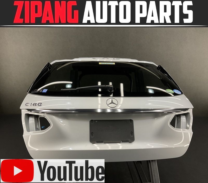 MB201 W205 C180T AV AMGスポーツ 前期 アルミ製 パワー リアゲート/バック ドア ◆775 イリディウムシルバーM 【動画有り】◎拍卖