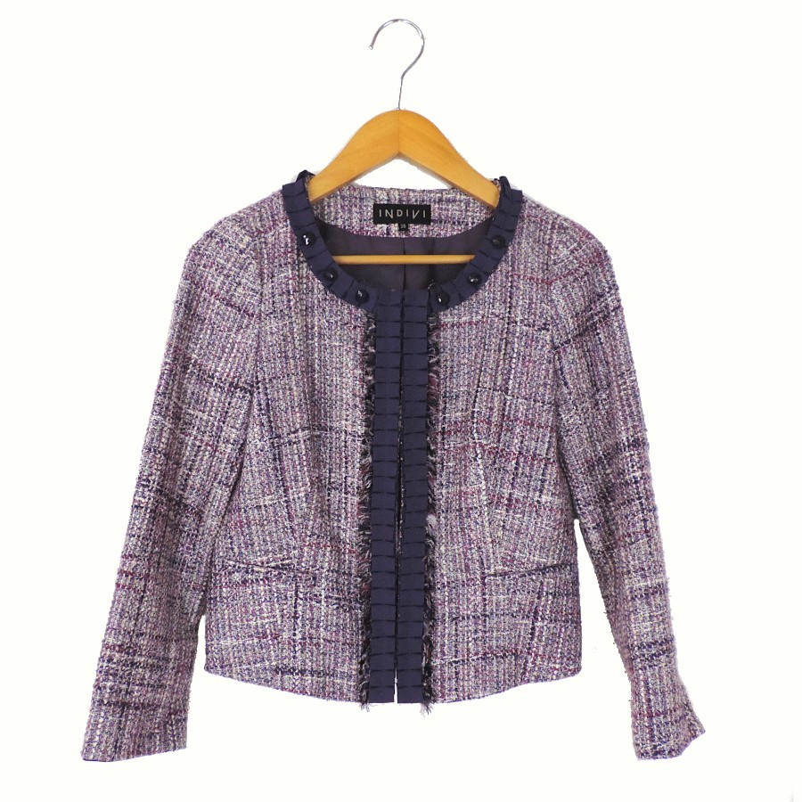 インディヴィ ジャケット レディース マルチカラー サイズ38 INDIVI拍卖